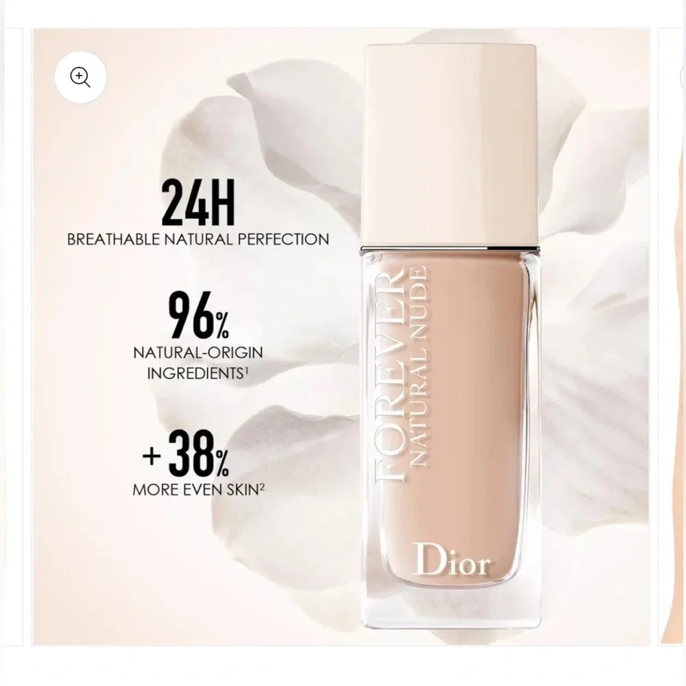 New Dior Forever Natural Nude Foundation 3.5 N Light Coverage, Luxury